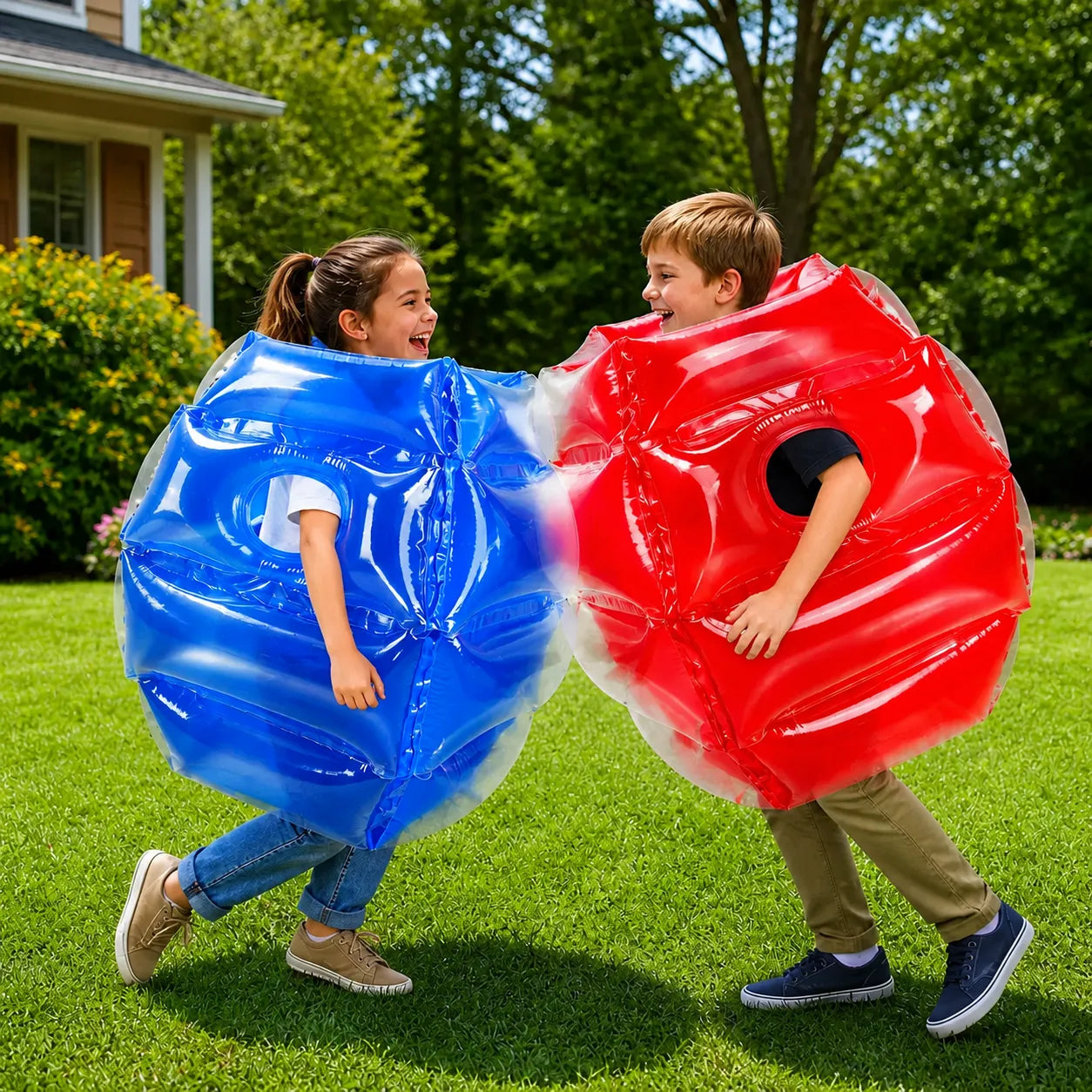 BumperFun™🔴🔵 Pack x2 Trajes de Pelotas Inflables