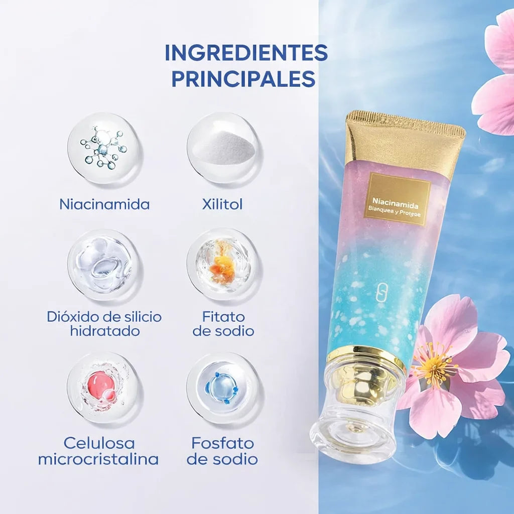 Bodison Soap®-Pasta Dental Blanqueadora con Niacinamida- 2 X 1