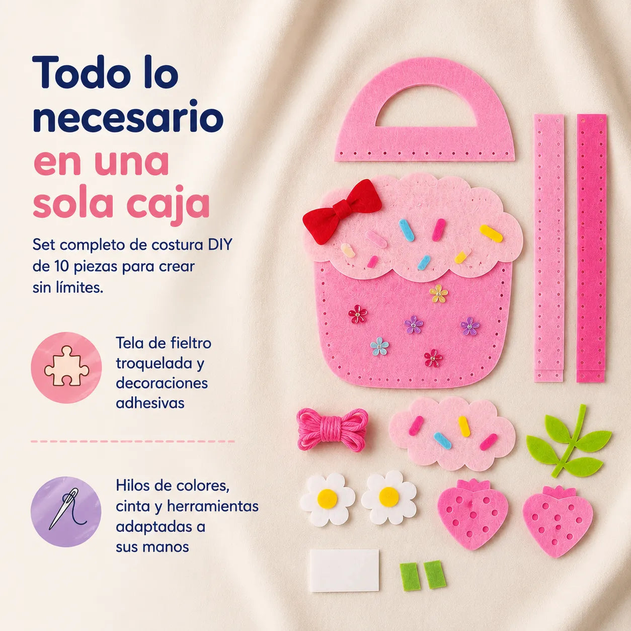 🧵FeltCraft Kids™ Kit de Costura DIY
