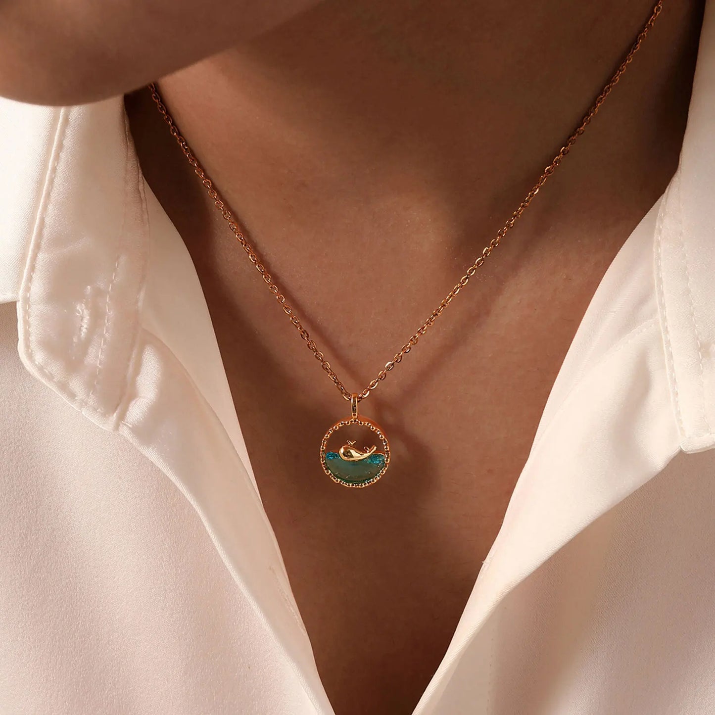 🌊 Collar Mar azul 🐳