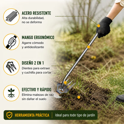 🌱 RootExtractor™: Deshierbador Manual de Alto Rendimiento