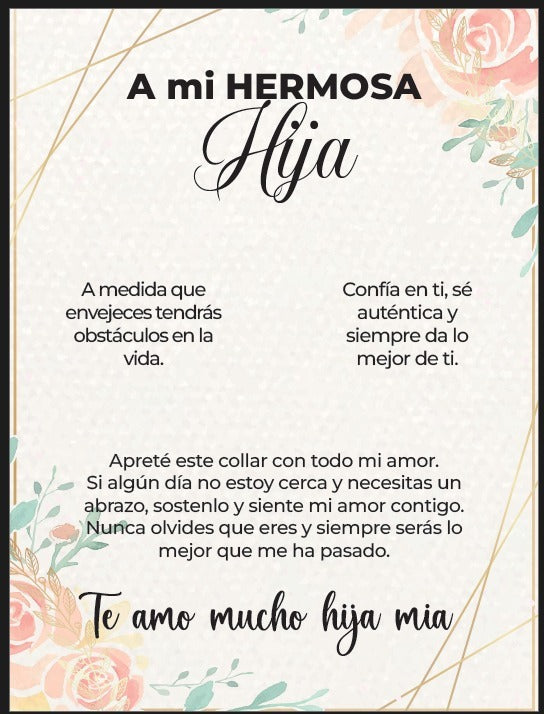 Tarjeta para MI HIJA