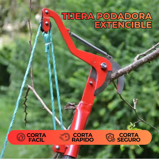 Tijera Podadora Extensible para Alturas