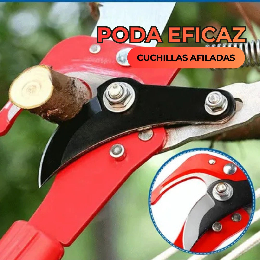 Tijera Podadora Extensible para Alturas