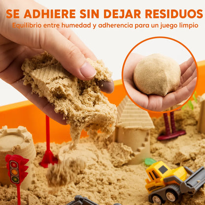 KiddoWorld™ Caja Sensorial de Arena Espacial Montessori⌛👧🏻