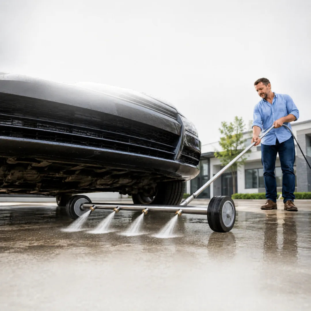 🚗 PowerWash™: Escoba de Alta Presión para Limpieza de Chasis