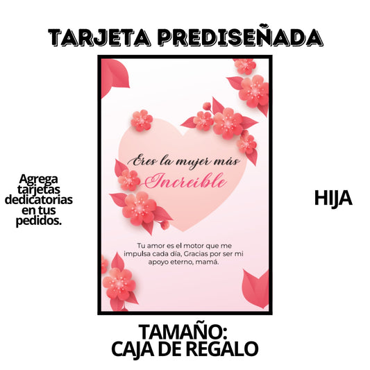 Tarjeta dedicada a mi MADRE