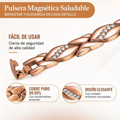 ✨ Vitality™: Pulsera Magnética de Cobre para Mujer