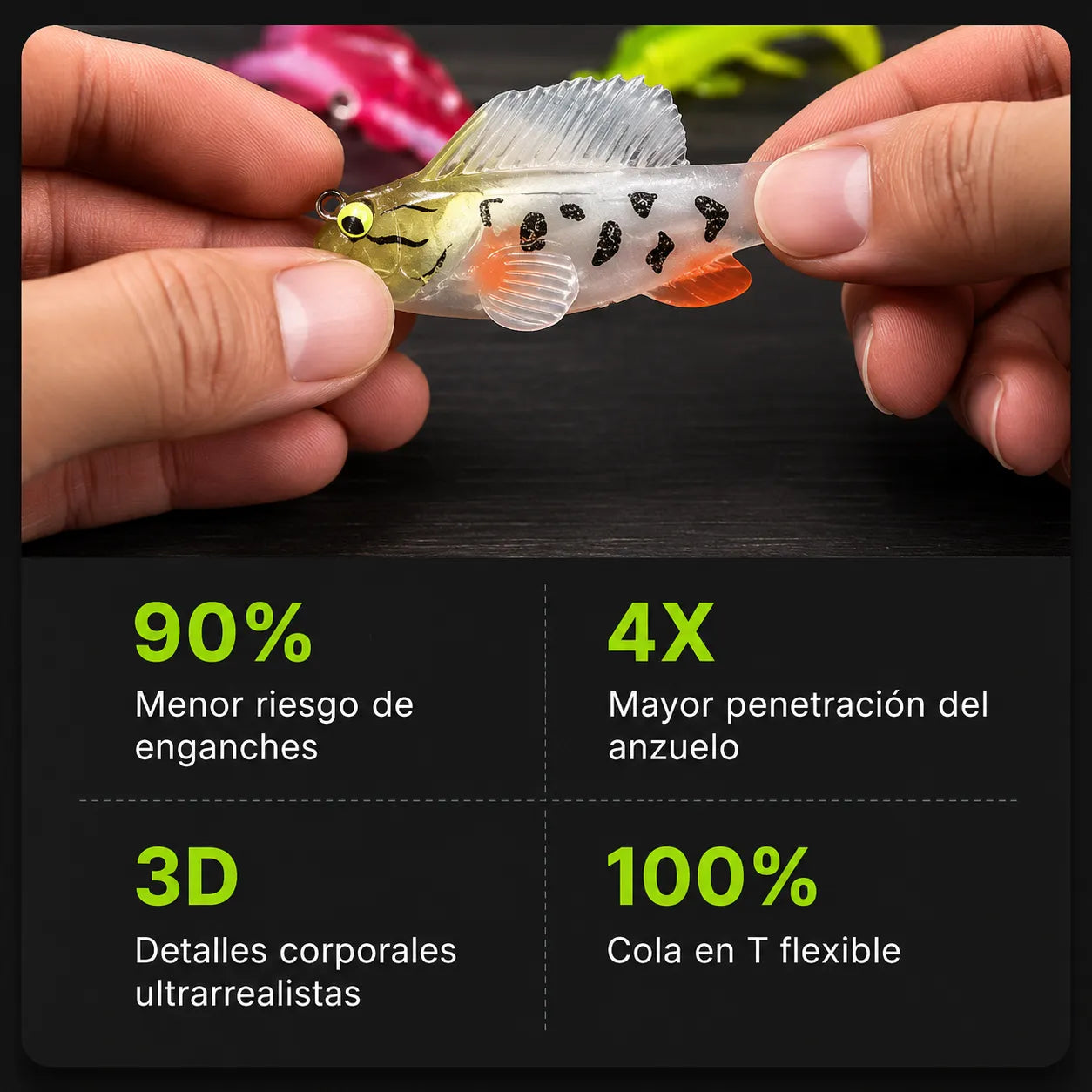BioBait™ Set x5 Carnadas Realistas Móviles🎣🐟