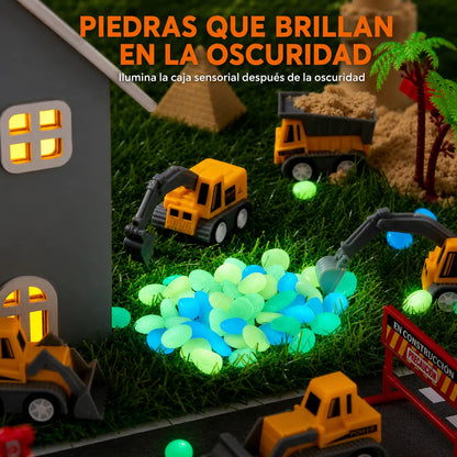 KiddoWorld™ Caja Sensorial de Arena Espacial Montessori⌛👧🏻