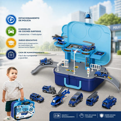 🚓 Rescue Track 2-in-1™: Set de Estación y Caja de Almacenamiento Portátil