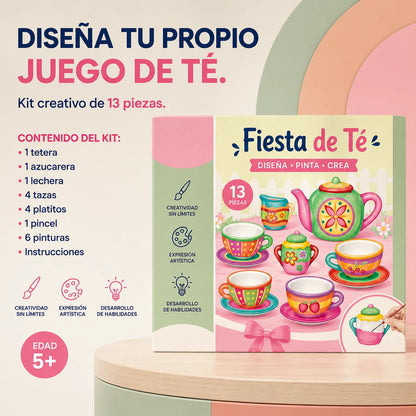 🎨 TeaPaint Pro™ Set de Té Coloreable 🫖✨
