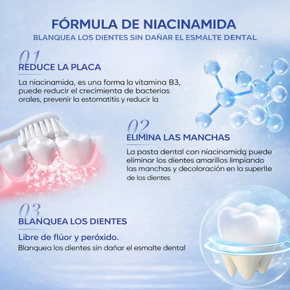 Bodison Soap®-Pasta Dental Blanqueadora con Niacinamida- 2 X 1