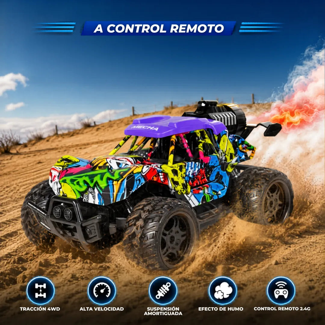 Monster truck™ Carro a Control Remoto con Efecto de Vapor