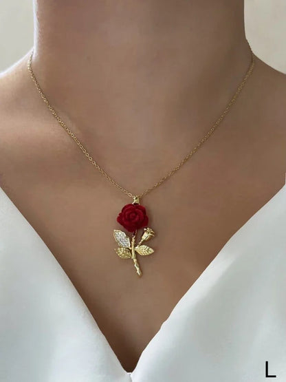 🌹 Collar de la Bella y la Bestia