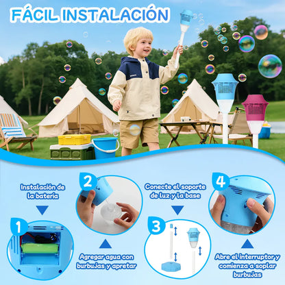 ✨ BubbleShow™: Máquina de Burbujas con Soporte