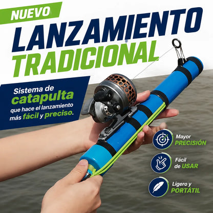 FishStrike™ Caña y carrete de pesca