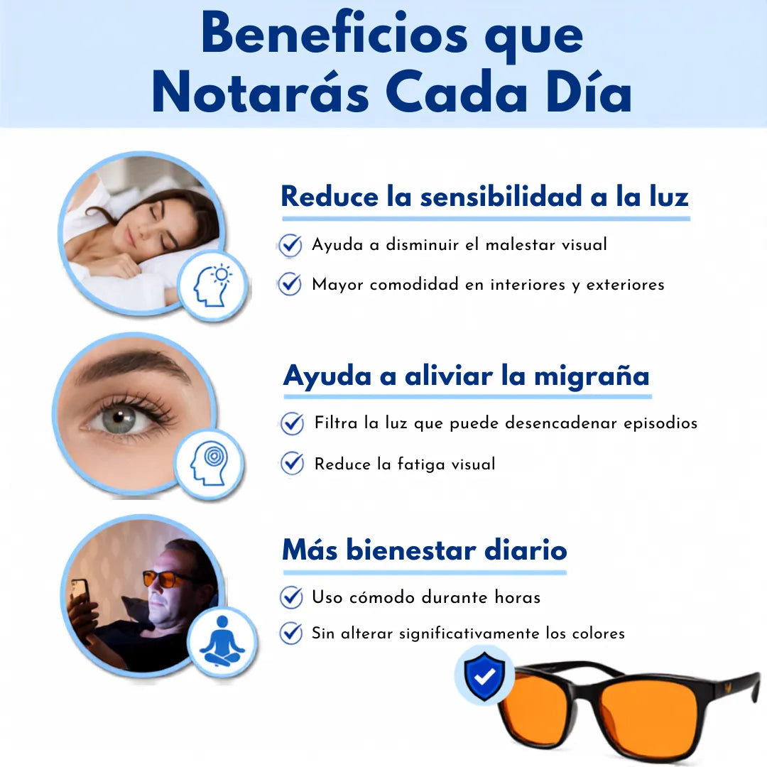 Gafas Terapéuticas para la Migraña y Fotofobia