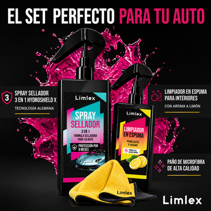 🚗 Kit de cuidado del automóvil Limlex® Platinum