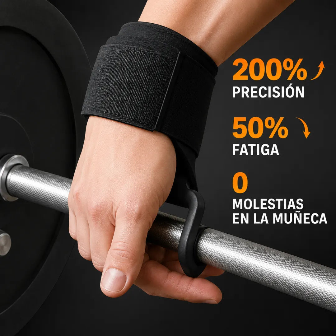 🏋️‍♂️ IronGrip™: Ganchos de Levantamiento de pesas