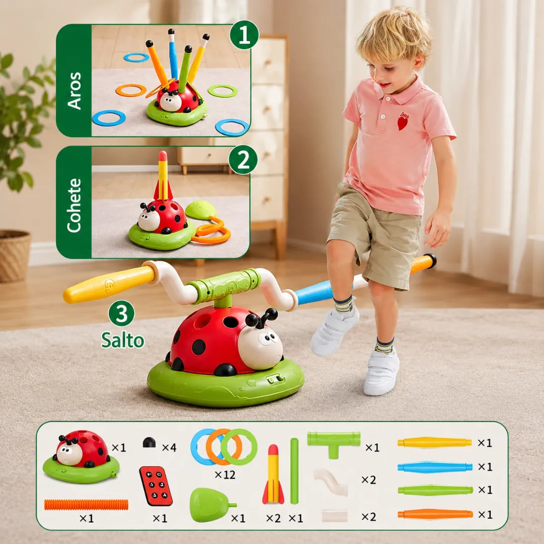 🚀 Jump & Blast™: Juego Musical Activo 3 en 1 para Niños