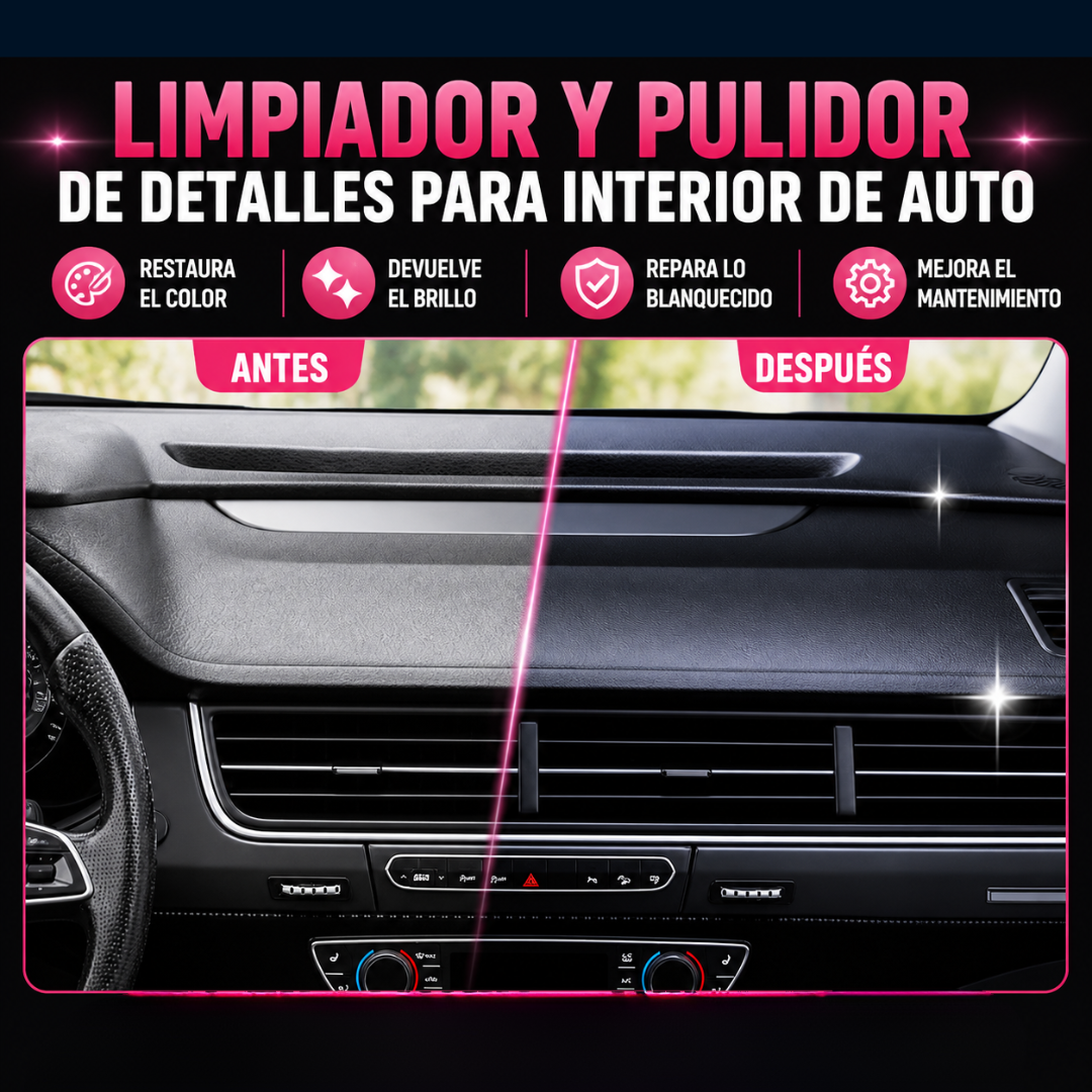 ✨ GlossPro™: Limpiador y Pulidor Detallador de Interiores
