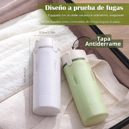 VIAJERO™ – Kit de Botellas de Viaje 4-en-1