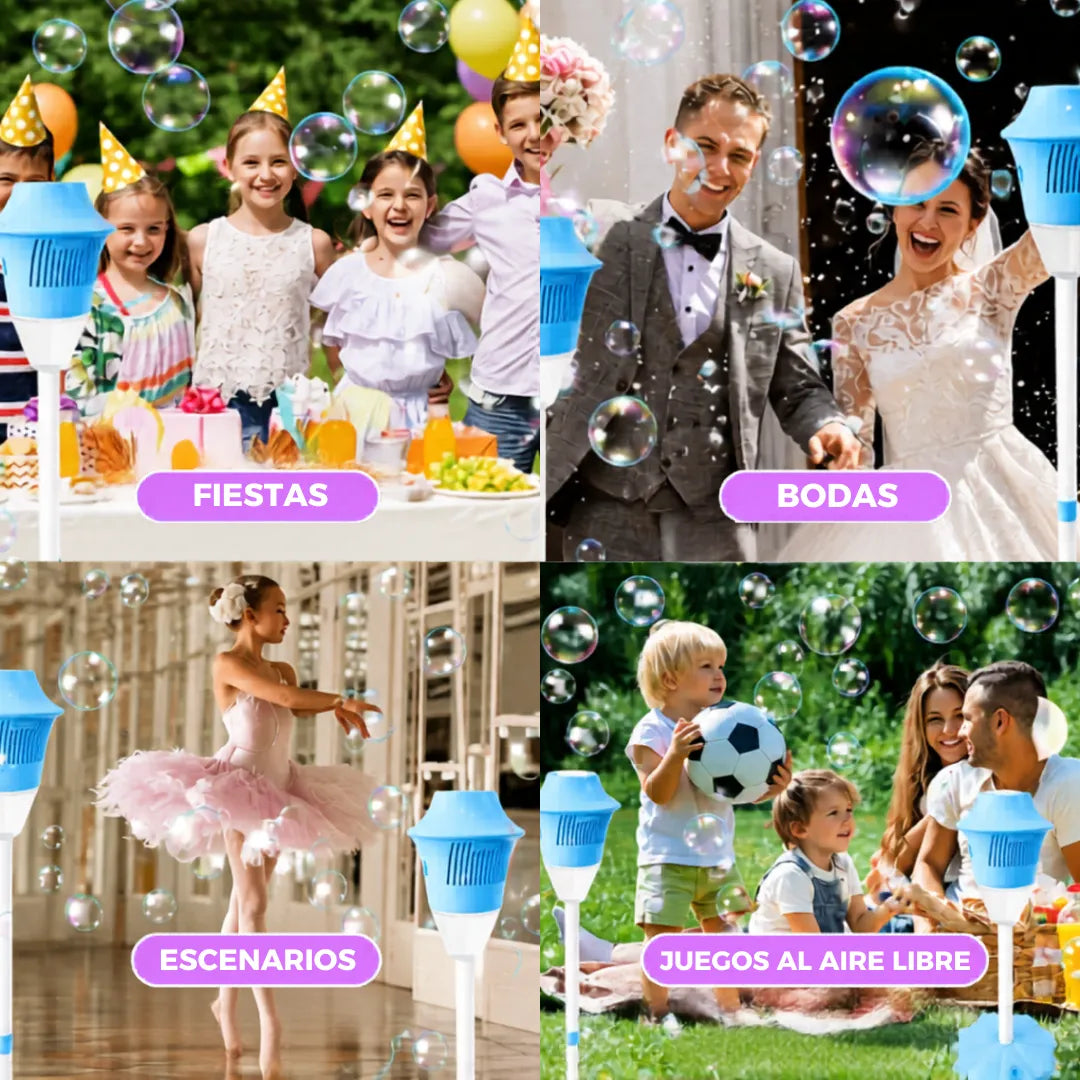 ✨ BubbleShow™: Máquina de Burbujas con Soporte