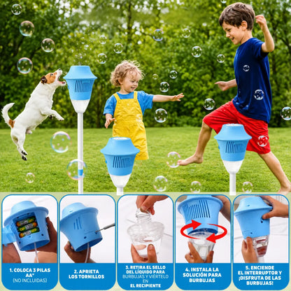 ✨ BubbleShow™: Máquina de Burbujas con Soporte