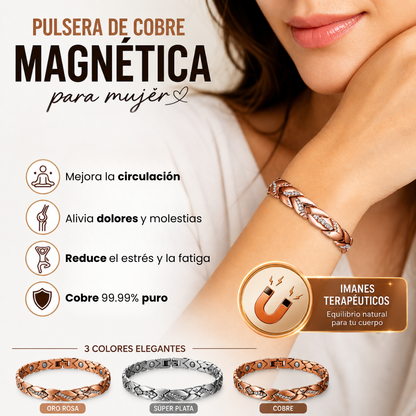 ✨ Vitality™: Pulsera Magnética de Cobre para Mujer