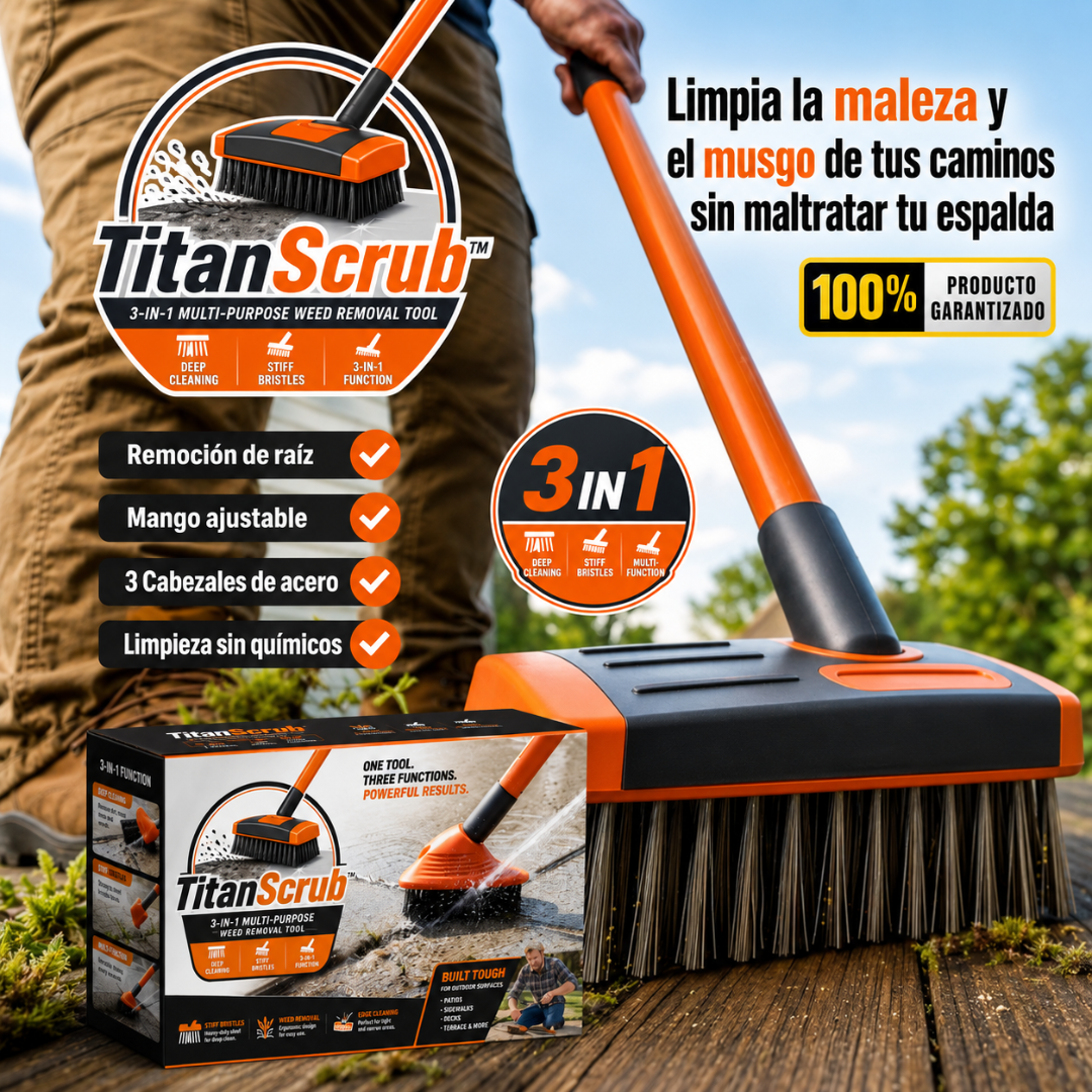 🧽 Titan Scrub: Cepillo Multifuncional de Alta Resistencia🍃
