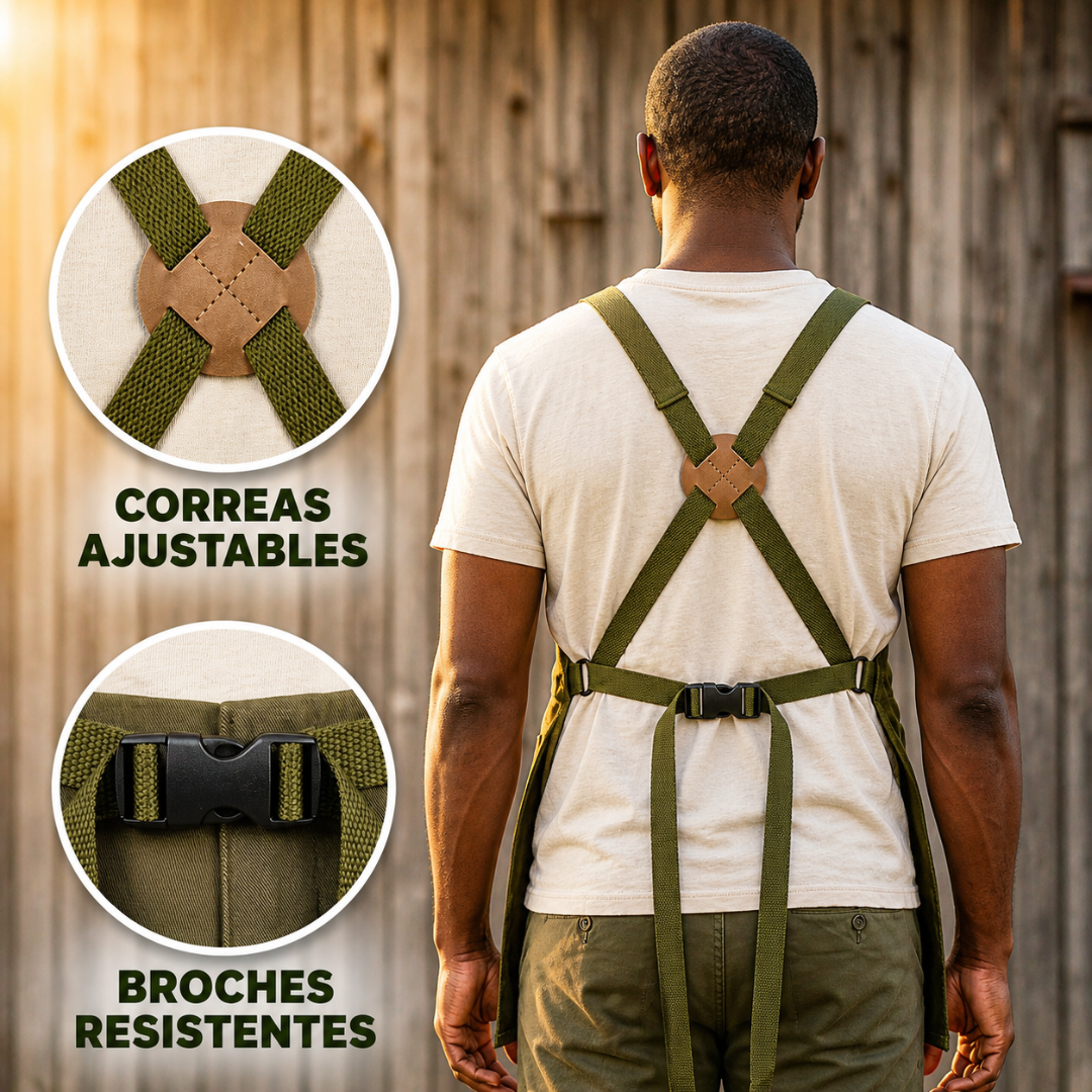 🌿Delantal de Cosecha Ergonómico: Cosecha con ambas manos