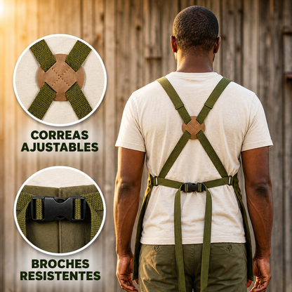 🌿Delantal de Cosecha Ergonómico: Cosecha con ambas manos