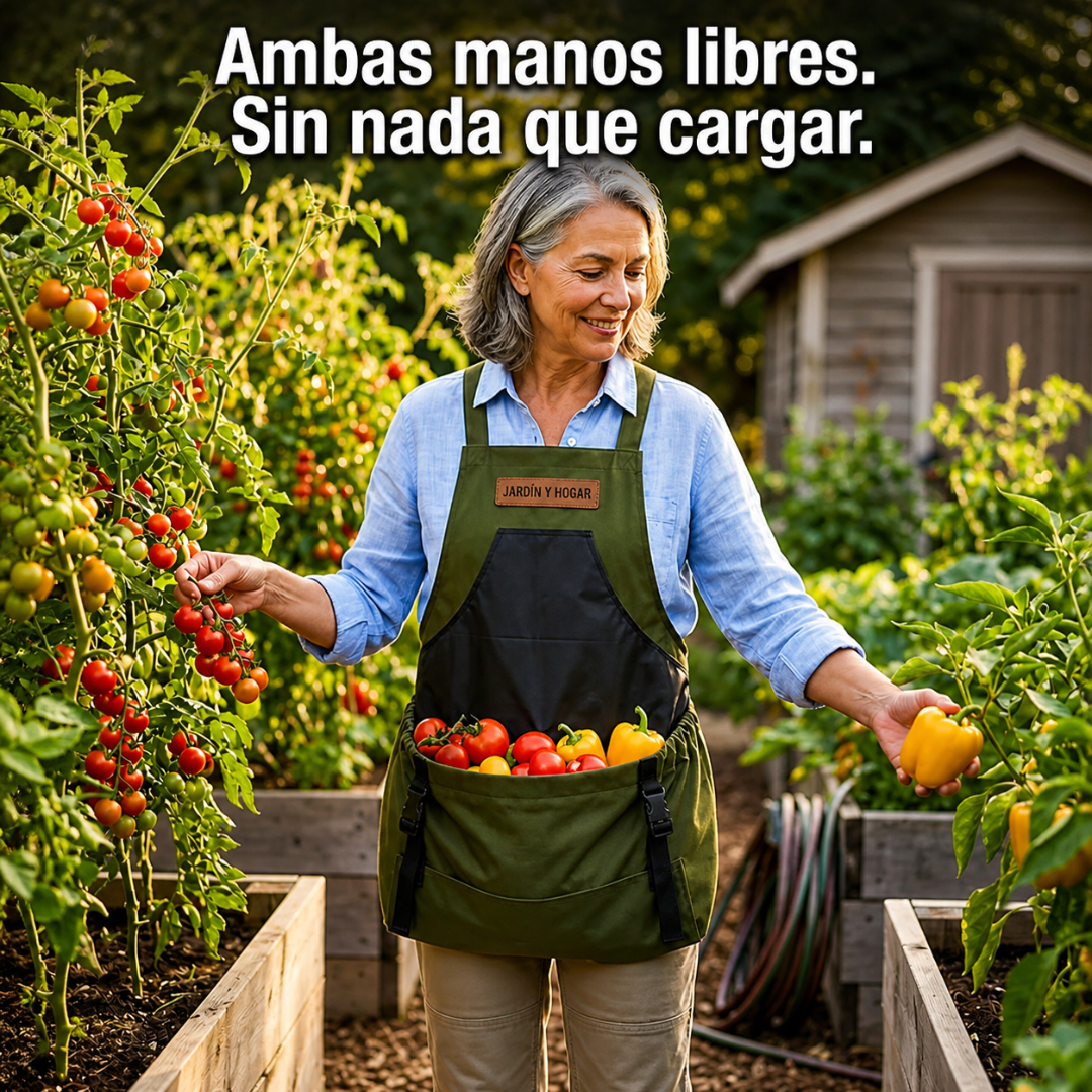 🌿Delantal de Cosecha Ergonómico: Cosecha con ambas manos