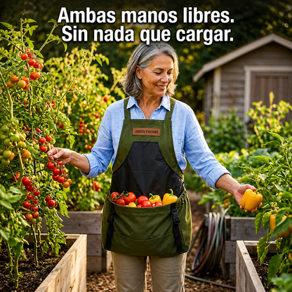 🌿Delantal de Cosecha Ergonómico: Cosecha con ambas manos
