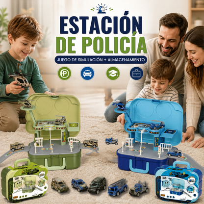 🚓 Rescue Track 2-in-1™: Set de Estación y Caja de Almacenamiento Portátil