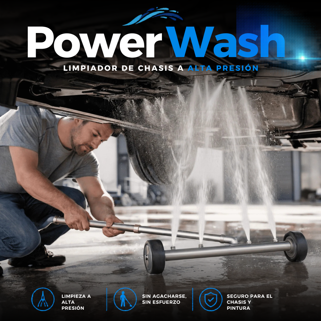 🚗 PowerWash™: Escoba de Alta Presión para Limpieza de Chasis