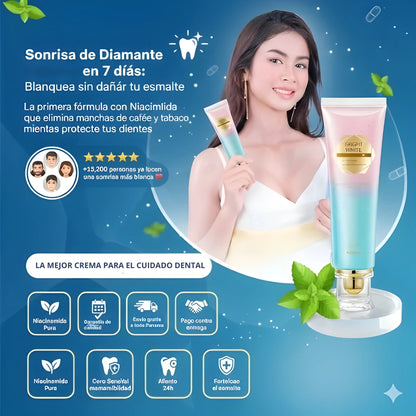 Bodison Soap®-Pasta Dental Blanqueadora con Niacinamida- 2 X 1