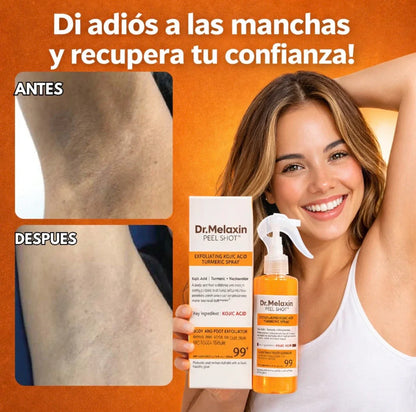 Spray exfoliante corporal - Kójico + Cúrcuma