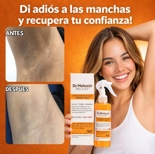 Spray exfoliante corporal - Kójico + Cúrcuma